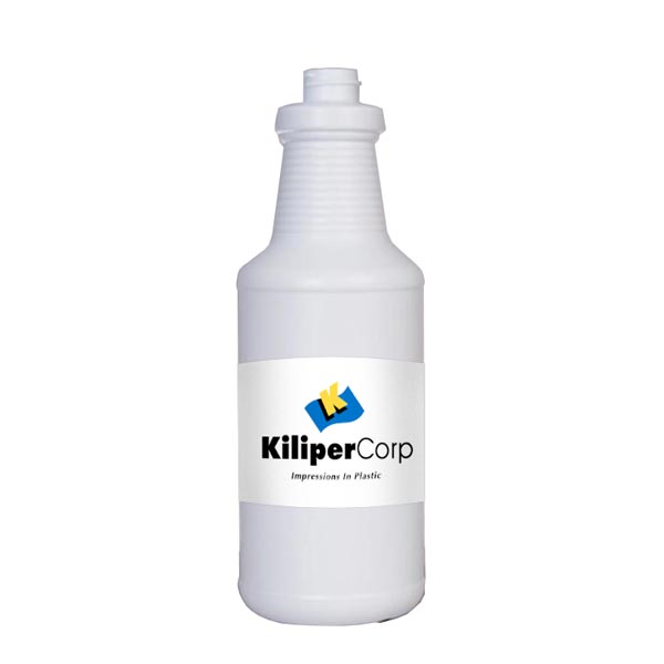 Custom Printed Roll-Fed Label on plastic bottle